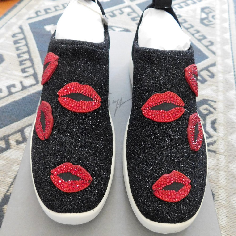 Giuseppe Zanotti Natalie Swarovski Kiss Sneakers Athletic Shoes size 39
